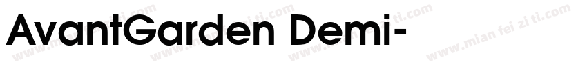 AvantGarden Demi字体转换